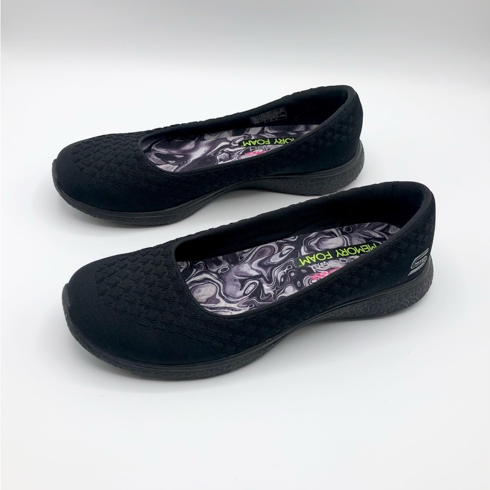 Skechers Black Memory Foam Comfort Slip On Shoe Women’s Size 6.5